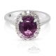 Unheated Pink Sapphire Ring, 2.79 ct Platinum 950 GIA Certified 