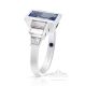 Emerald Cut Sapphire Ring, 1.45 ct Platinum 950 GIA Certified Custom Order