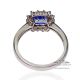 1.97 ct Platinum Blue Ceylon Sapphire Ring  - AIGS - Platinum 950