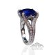 platinum blue sapphire ring 