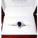 6 size ring deep blue 