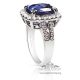 Violetish Blue sapphire engagement ring 