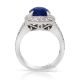 vivid blue sapphire diamond platinum price
