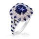 Color Change Platinum Sapphire Ring, 2.16 ct Unheated GIA Certified 