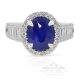 Platinum Sapphire Ring, 2.76 ct Natural Ceylon Sapphire GIA Certified