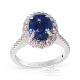 Unheated Sapphire Ring, 2.19 ct Platinum GIA Certified 