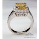 yellow sapphire and diamond ring 