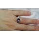 Purple Oval Sapphire ring