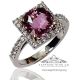 rich pink purple sapphire ring