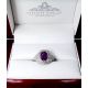 Purple sapphire ring photo 