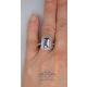 blue sapphire and 18kt white gold ring for ladies