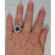 platinum and blue sapphire ring for ladies