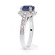 color change sapphire and diamond ring