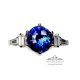 Vivid Blue engagement ring 