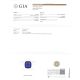 GIA certified for 3.01 ct blue sapphire  platinum ring 
