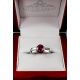 ruby white gold engagement ring
