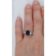 Natural Platinum Sapphire Ring, 3.02 ct Emerald Cut GIA Certified 