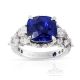 Platinum Sapphire Ring, 5.13 ct Natural Ceylon Sapphire GIA Certified 