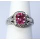 6 size pink sapphire ring