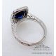 Blue sapphire ring back side pic