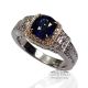 Blue-Cushion-Ceylon-Sapphire-&-Diamond-Ring