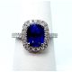 6 size blue sapphire ring 