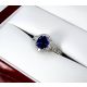 6.50 grams sapphire ring in box 