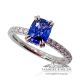 Platinum Blue Sapphire Ring