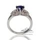 14kt white gold blue sapphire pear price
