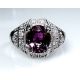 Oval cut purple sapphire 