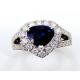 blue sapphire ring 6 size 