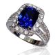 Vivid Blue Natural Sapphire ring