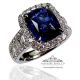 5.00 ct blue Sapphire ring 