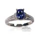 18kt 1.38 ct Blue sapphire ring 