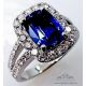 blue Sapphire Platinum Ring