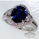 3.29 ct Oval Cut sapphire ring