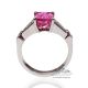 pink ceylon sapphire and diamond engagement ring