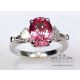 2.99 ct Pink sapphire ring 