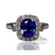 2.68 ct Untreated blue sapphire ring 
