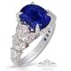 Platinum Sapphire Ring, 4.29 ct Unheated GIA Origin Report