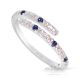 Platinum Sapphire Band, 0.44 cts Certified 