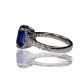 rich blue sapphire platinum ring