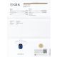 GIA certified for blue sapphire and diamonds ring 