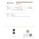 GIA certified 4.65 ct purple sapphire  
