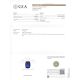 Unheated Blue 3.79 ct Sapphire, GIA Origin Certified