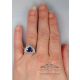 blue sapphire Diamond Ring 
