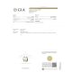 18kt Rose Gold Sapphire Ring, 5.56 ct Peach Unheated Ceylon Sapphire GIA Certified 