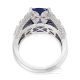 Unheated Platinum Sapphire Ring, 4.50 ct GIA Certified Origin