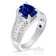 Unheated Sapphire Ring, 2.06 ct Platinum Custom Ring GIA Certified
