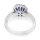 color change blue sapphire platinum ring
